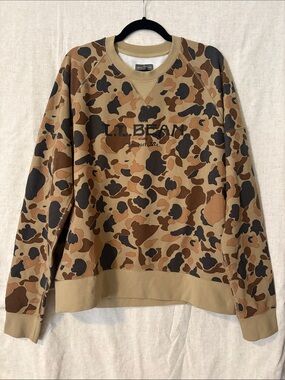 L.L. Bean Signature Heritage Camouflage Crewneck Sweatshirt
